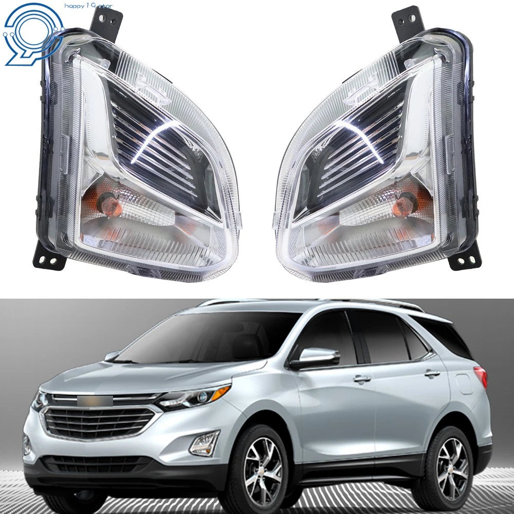 Set of 2 Front Bumper Fog Lights for Chevy Equinox (2018–2020) Halogen