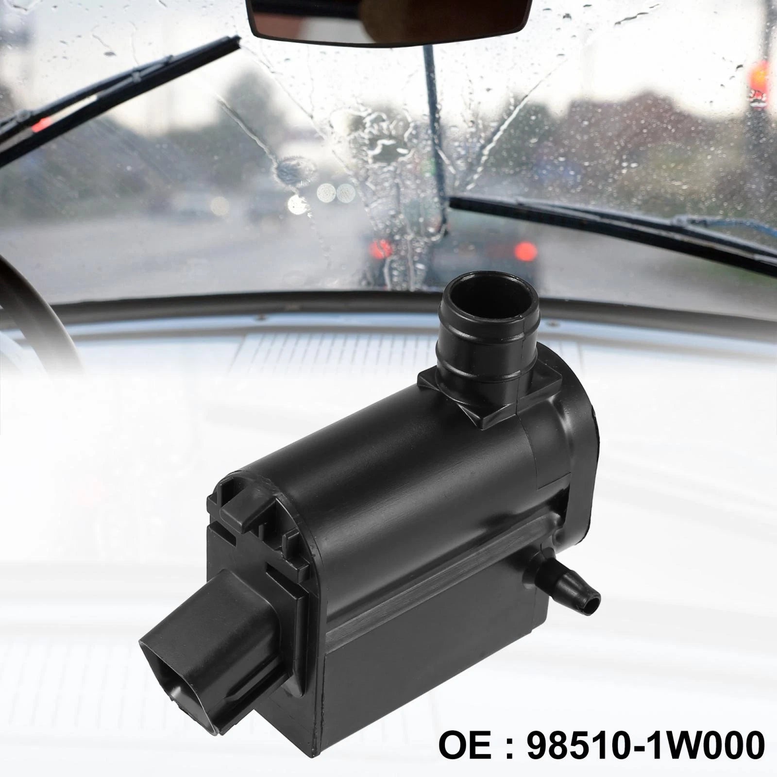 Windshield Washer Motor Pump 98510-1W000 for Hyundai Elantra Accent Santa Fe (2011–2019)