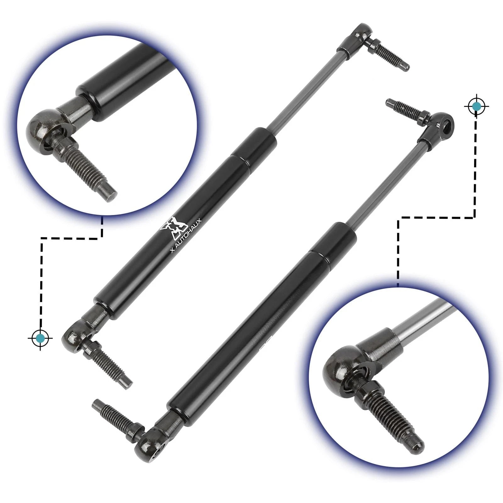 2X Rear Trunk Lift Supports Struts 4137 for Mitsubishi Eclipse (2002–2004)