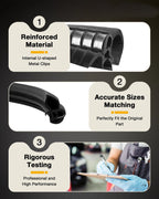 Rubber Door Weatherstrip Seal for Chevy Silverado GMC Sierra 1500 (2007-2014)