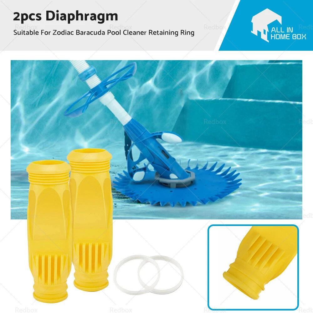 2PCS Diaphragm Cassette for Zodiac Baracuda Pool Cleaner (Retaining Ring)