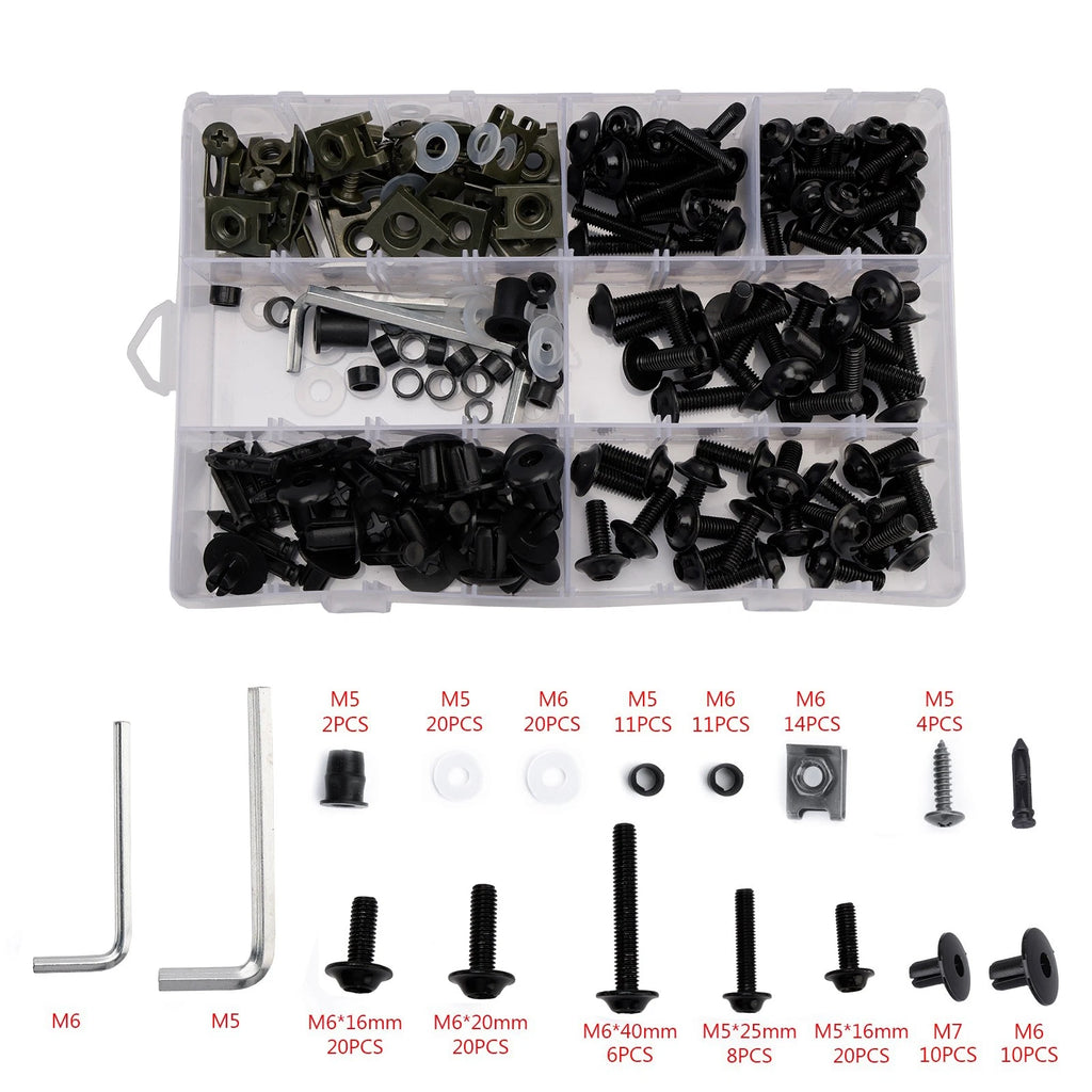 Set of 4 M5/M6 Schrauben Clip Teile Klemmen for (1980–1989)