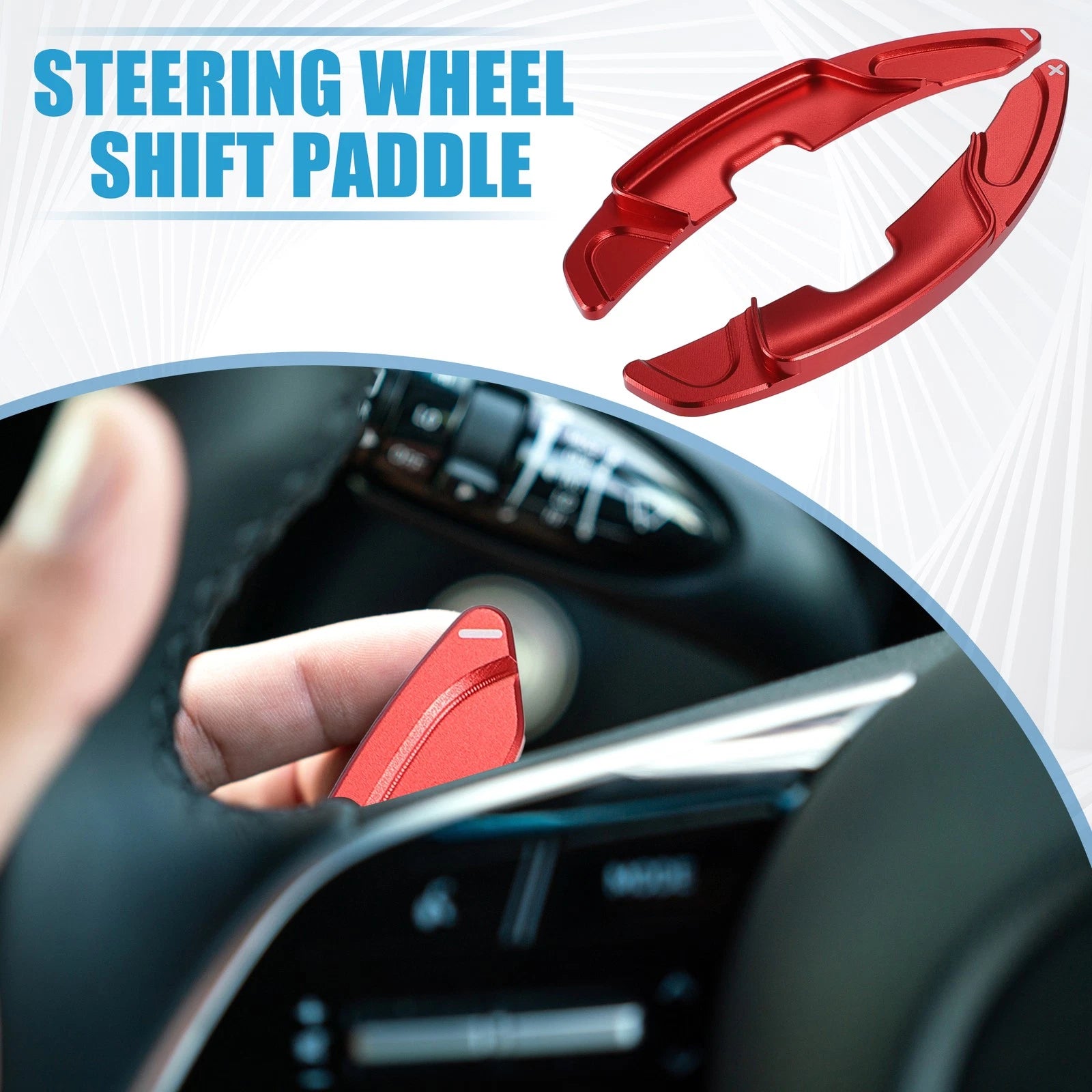 1 Pair Steering Wheel Shift Paddle Cover for Lexus ES200 ES260 ES300h (2018–2021)
