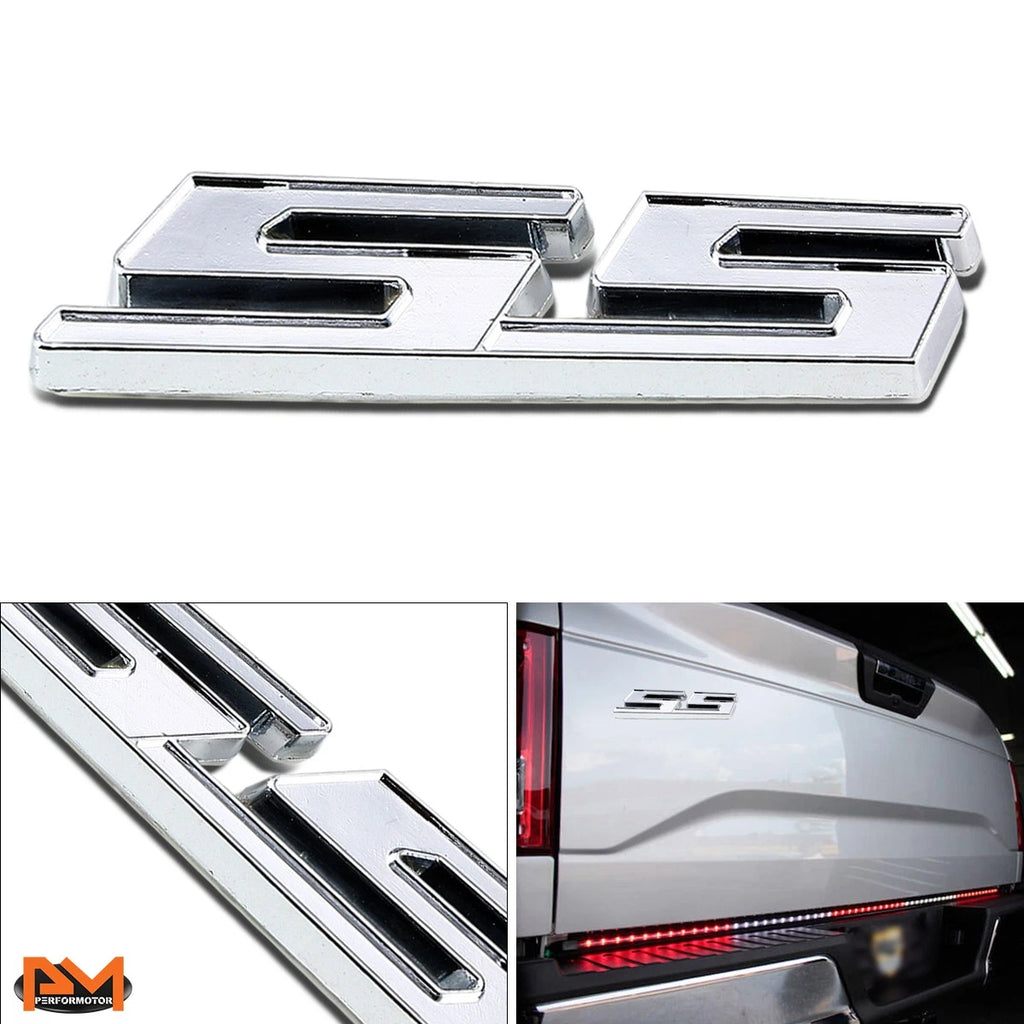 Polished Metal 3D Decal Emblem for Chevrolet Camaro/Impala/Chevelle (SS)