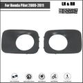 Set of 2 Fog Light Trims for Honda Pilot (2009–2011) Black Primed Plastic