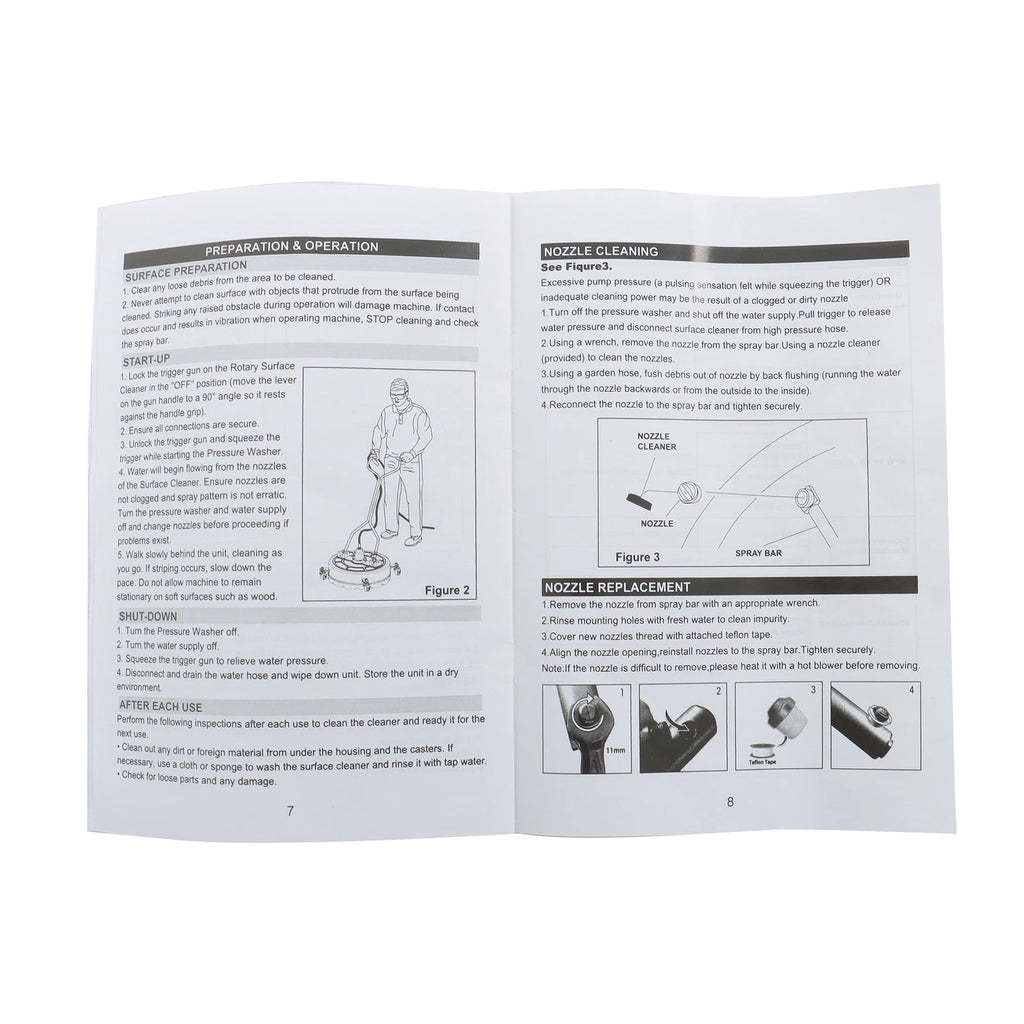 18 Inch Pressure Washer Surface Cleaner for Various Models (YYYY–YYYY)