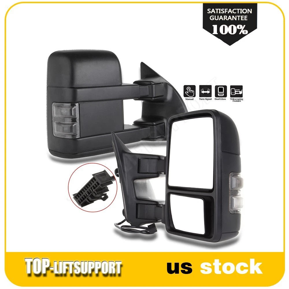 Set of 2 LED Towing Mirrors for Ford F250 F350 F450 F550 Super Duty