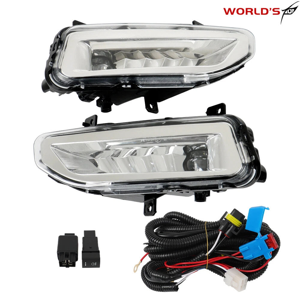 Set of 2 Front LED Fog Lights for Nissan Frontier Sentra Titan XD (2020–2022)