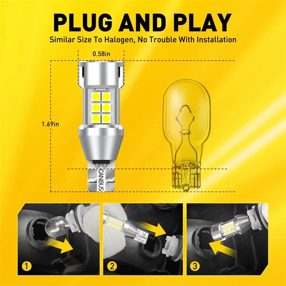 AUXITO T15 921 912 LED Reverse Backup Light Bulb 6500K