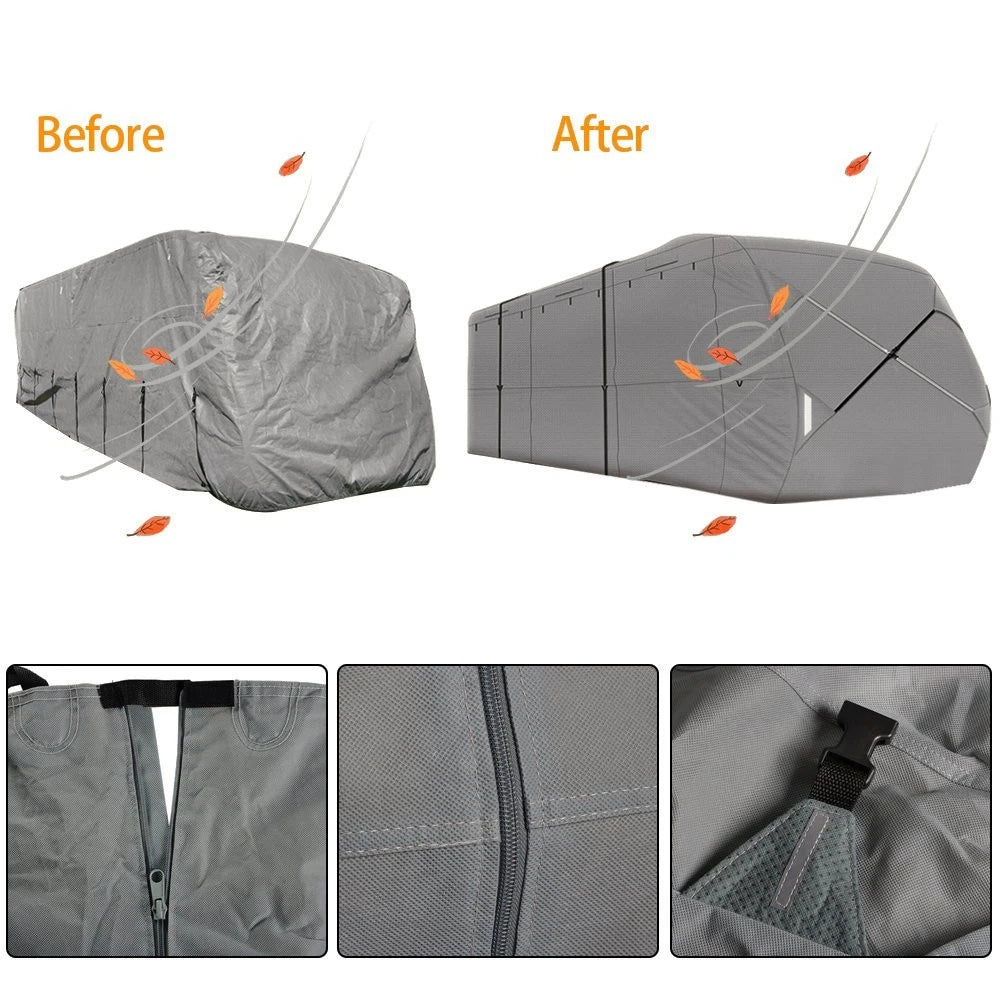 RV Cover for Camper 30'-33' Trailer (Waterproof, Anti-UV)