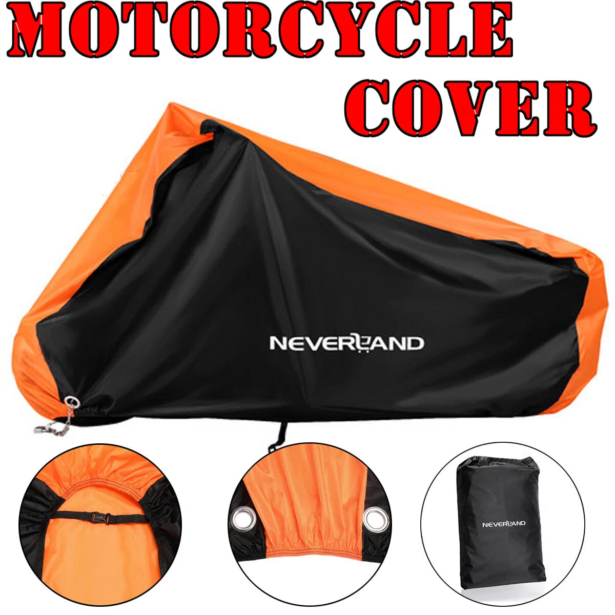 Motorcycle Cover Waterproof Snow Dust Protection Universal M~XXXXL