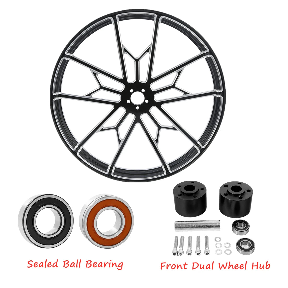 30" Front Wheel Rim Dual Disc Hub for Harley Electra Street Road Glide (2008–2025)