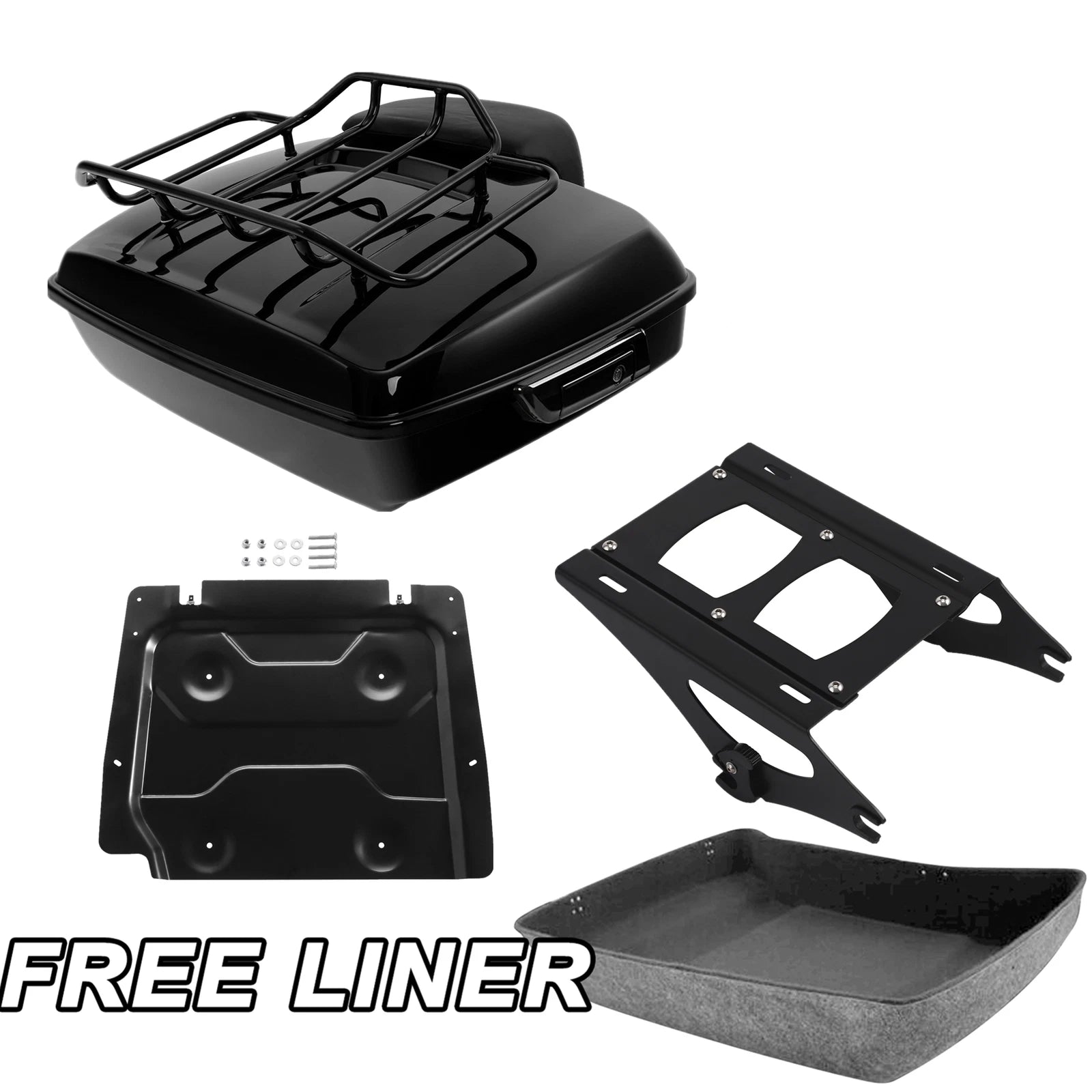 Trunk Pad Mount Rack Base Plate for Harley Street Glide (2014–2023)