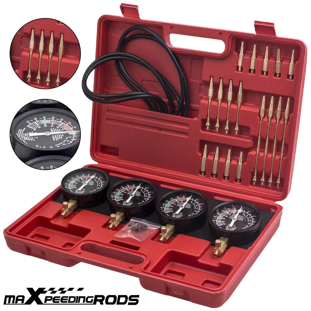 Set of 4 Fuel Vacuum Carburetor Synchronizer Tools for