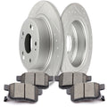 Rear Brake Rotors and Ceramic Brake Pads for Honda Accord, Acura TSX (2008–2010)
