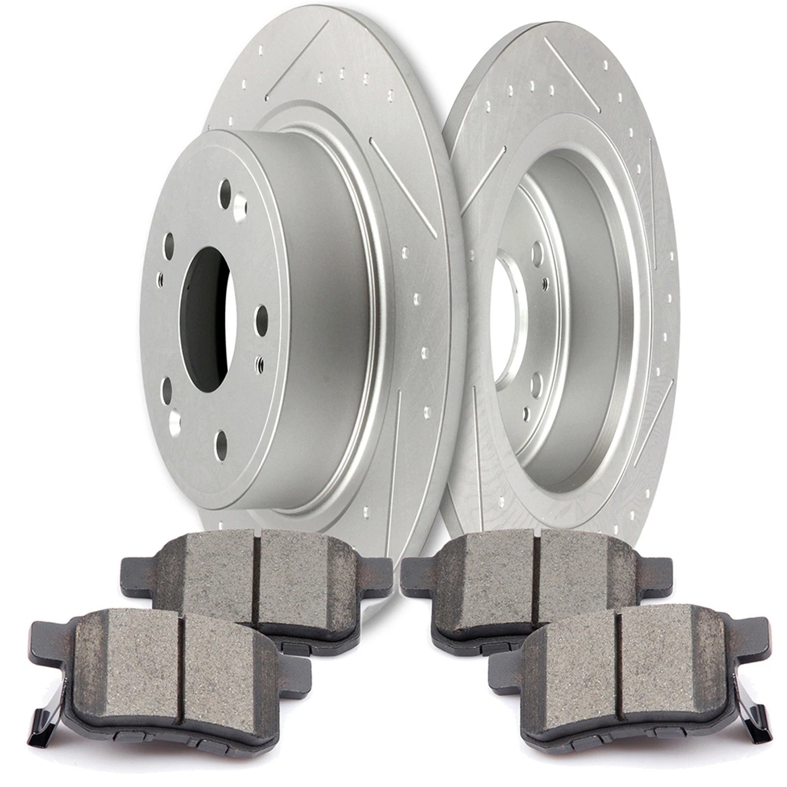 Rear Brake Rotors and Ceramic Brake Pads for Honda Accord, Acura TSX (2008–2010)