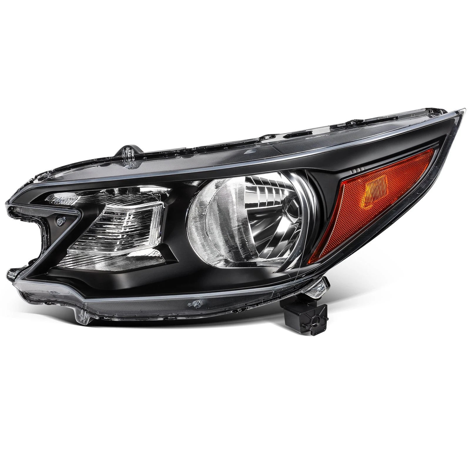 Right Side Headlight Assembly for Honda CR-V 2012–2014 Black Reflector
