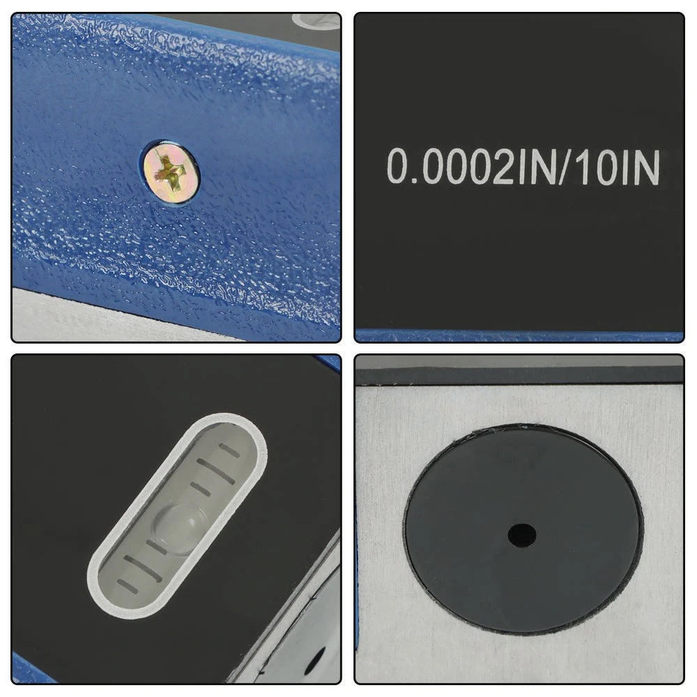 8" Master Precision Level 0.0002'' for Machinist Tool (Fitted Wooden Box)