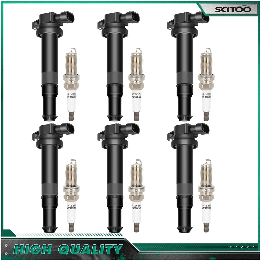 Ignition Coils & Spark Plugs for Hyundai Santa Fe V6 2.7L (2007–2009) UF554