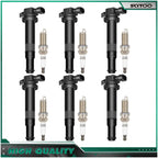 Ignition Coils & Spark Plugs for Hyundai Santa Fe V6 2.7L (2007–2009) UF554