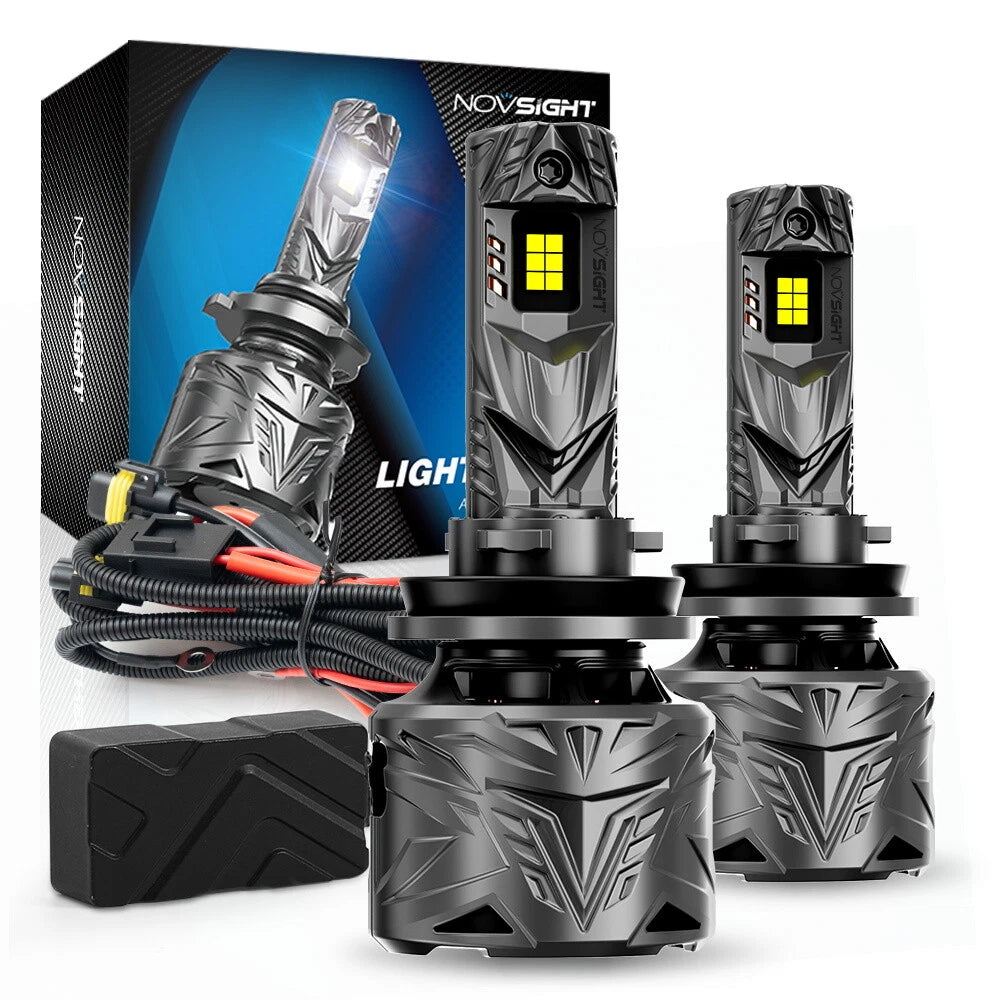 H11 H9 H8 LED Headlight Bulbs for NOVSIGHT (80000LM, 6000K)