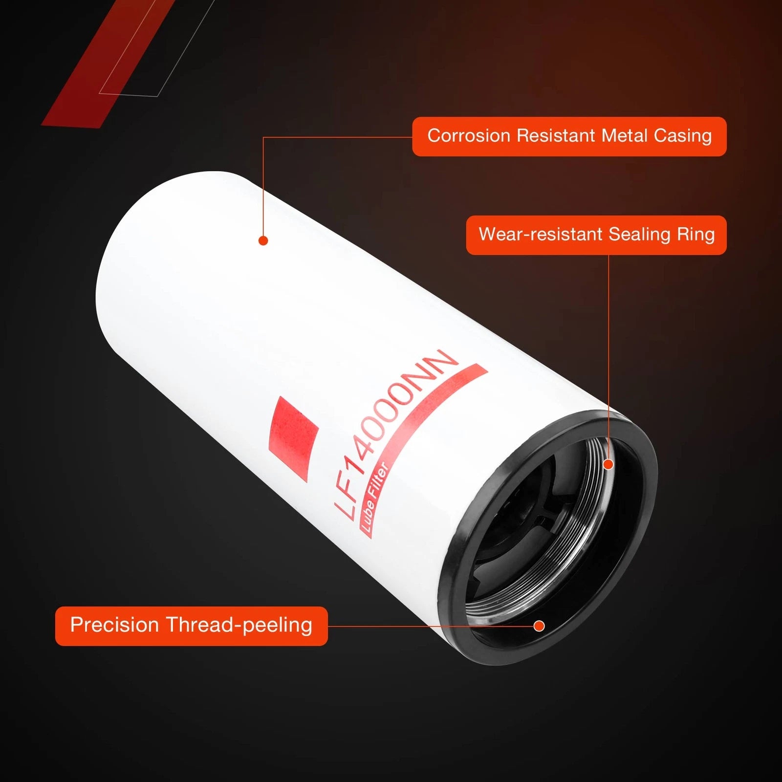 Oil Lube Fuel Filter for Cummins ISX ISM X12 X15 M11 QSX QSM QST (LF14000NN)