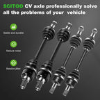 Set of 4 CV Axle Shafts for Yamaha Grizzly 700 550 (2009–2013)