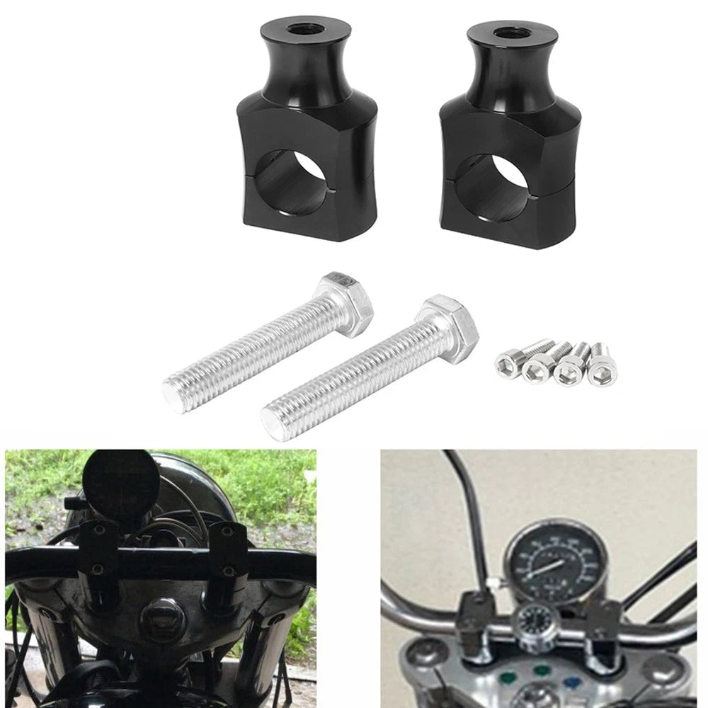1" Handlebar Risers Mount Clamp for Harley Dyna Street Bob (2006–2023)