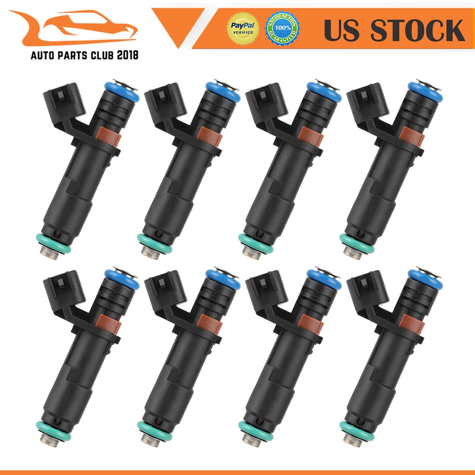 Set of 8 Fuel Injectors for Ford Expedition F-150 F-250 (2005–2007)