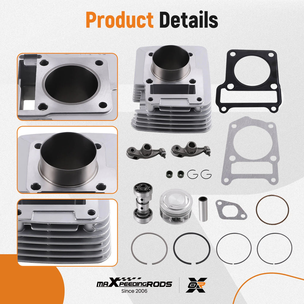 Cylinder Piston Camshaft Rocker Arm Kit for Yamaha TTR125 (2000–2023)