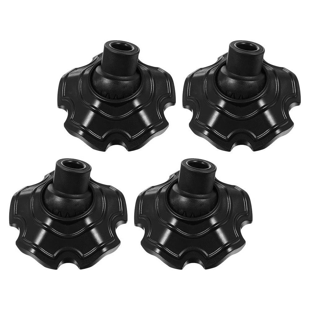 Set of 4 Black Rubber Leg Protectors for Chairs (16mm Aperture)