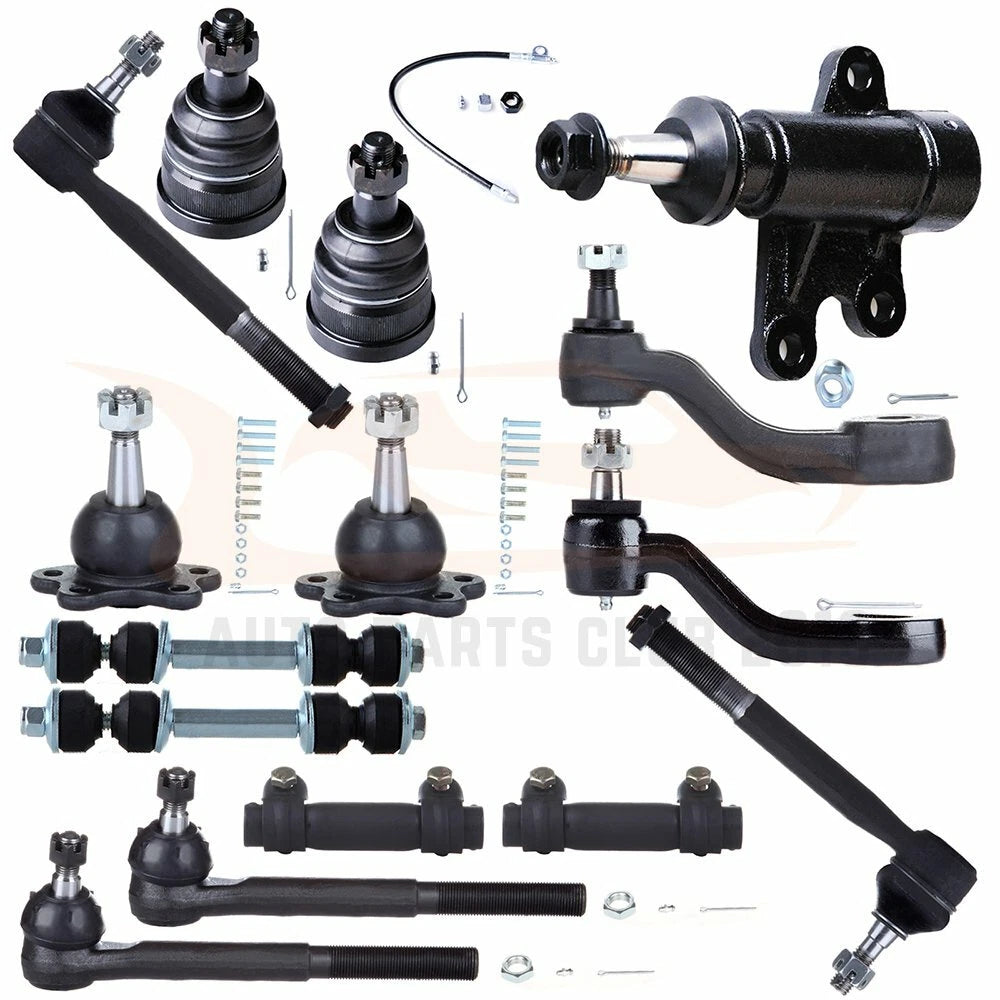15Pcs Front Ball Joints Tie Rods Kit for Chevy C1500 Suburban (1992–1999)