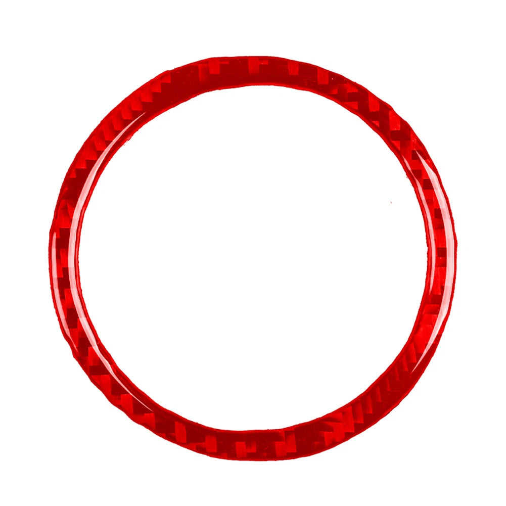 Water Cup Holder Ring Cover Trim for BMW 3 Series E36 (1994–1996) Carbon Fiber Red