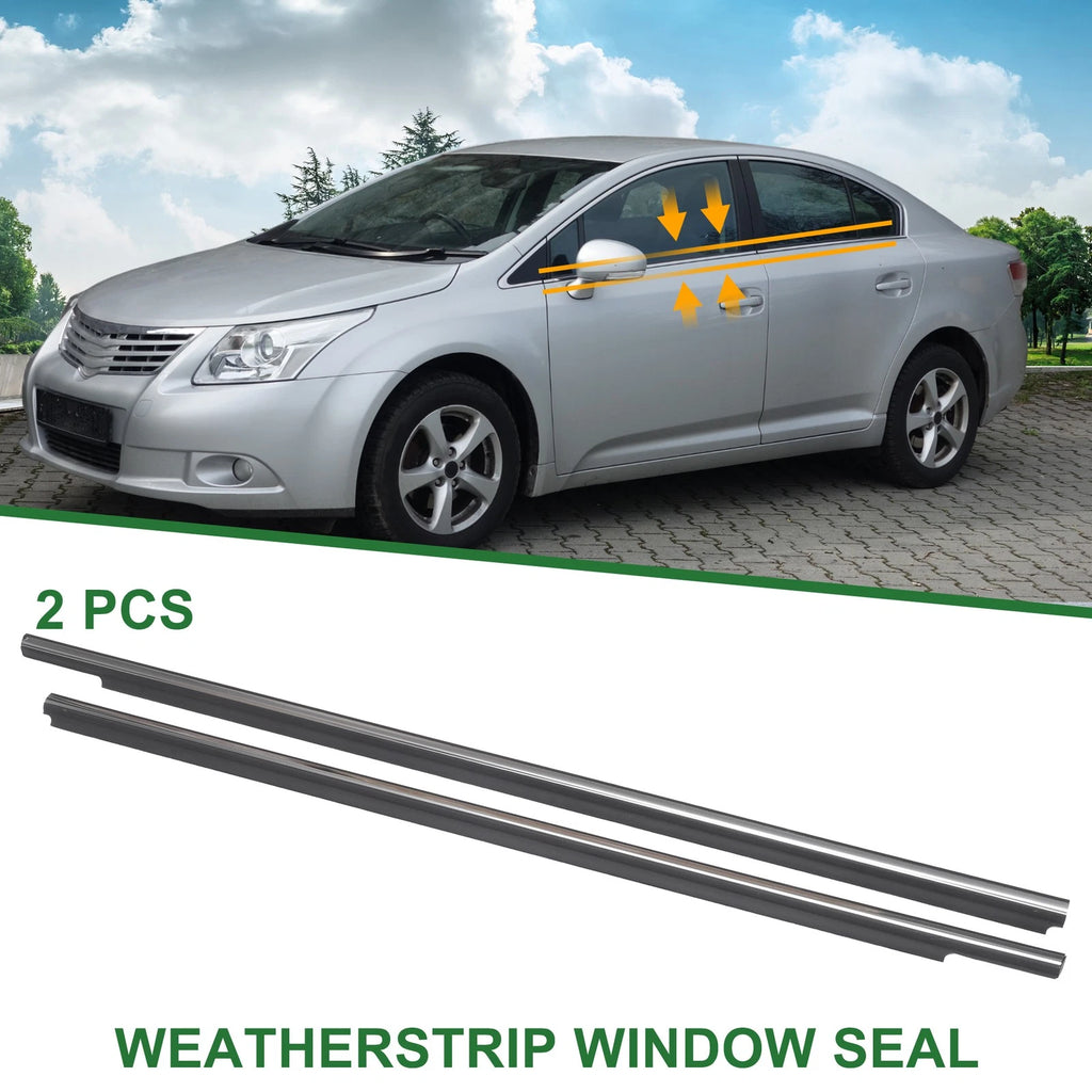2X Rear Window Weatherstrip Seal for Toyota Camry (1997–2001)