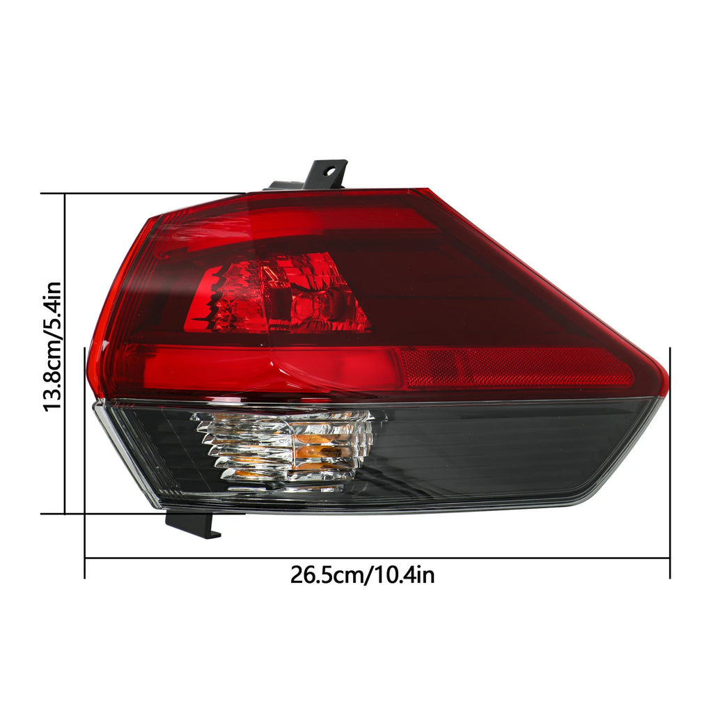 Tail Light Lamp for Nissan Rogue (2017–2019) Right Side Clear Lens