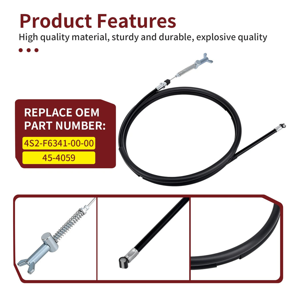 Rear Parking Brake Cable for Yamaha Grizzly 350 IRS YFM350 (2007–2011)
