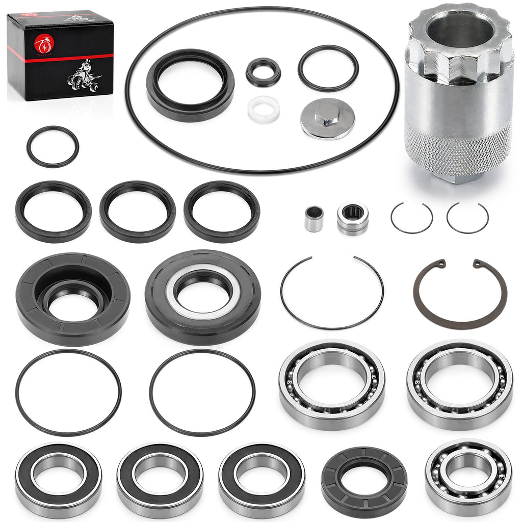 Rear Differential Axle Bearings Seals O Ring Kit for Honda TRX250X (2009–2023)