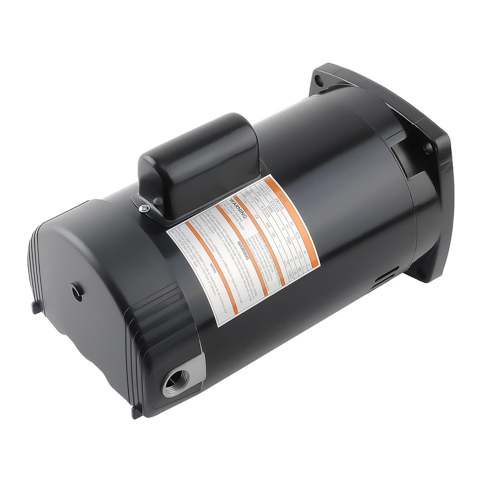 Single Speed Pool Pump Motor for B2853 (1HP, 230/115 Volts)