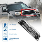 Front Hood Bumper Grille for Toyota Tacoma (2012) Chrome Silver Black