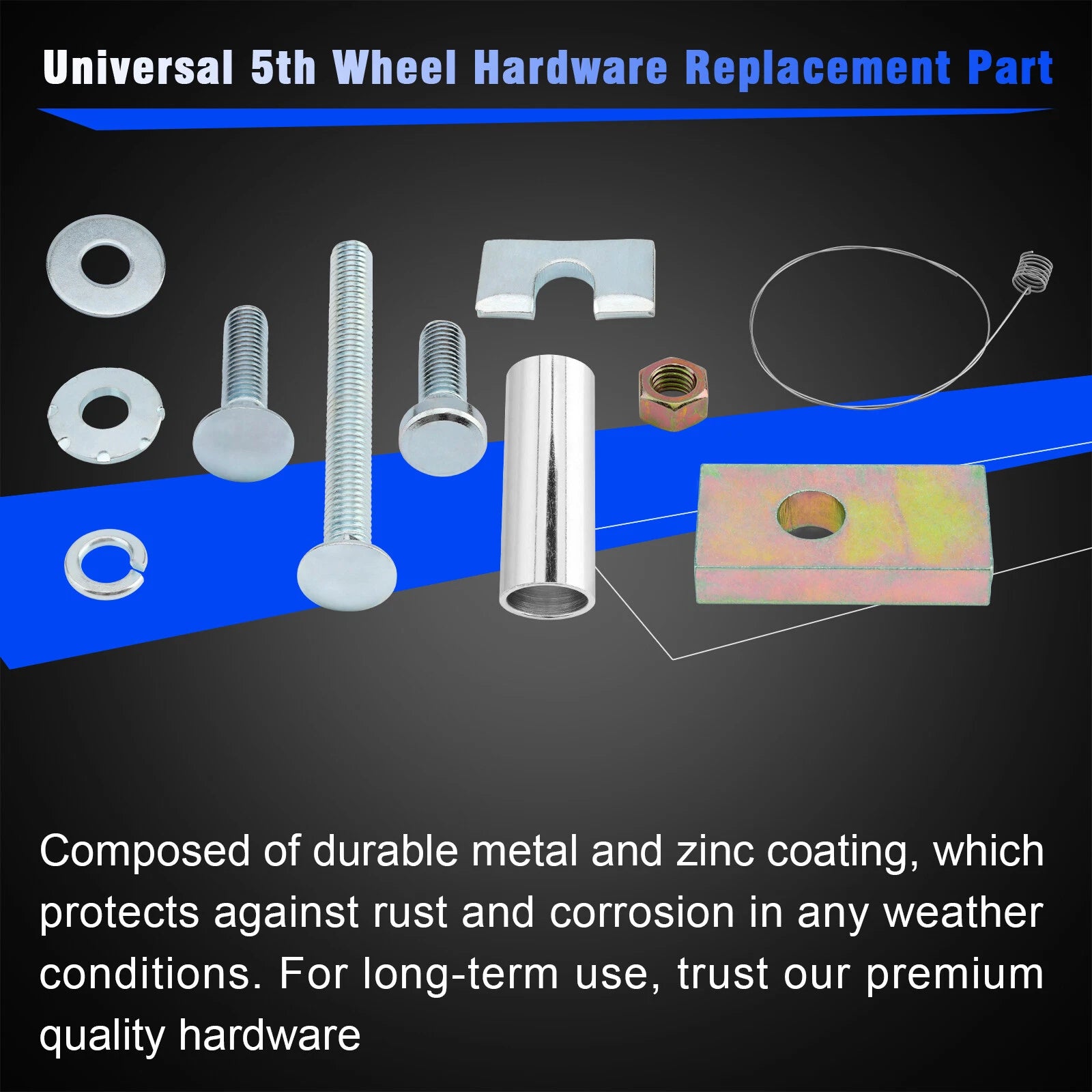 5th Wheel Hitch Rail Hardware Mounting Kit for Reese (16111)