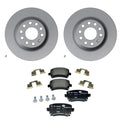 Hella Rear Rotors Low-Met Disc Brake Pad Kit for Audi A6 Quattro