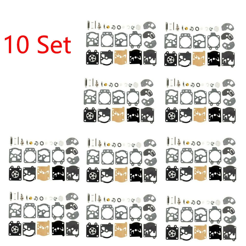 Set of 10 Carburetor Gasket Diaphragm Rebuild Kit for Walbro K10-WAT WA WT