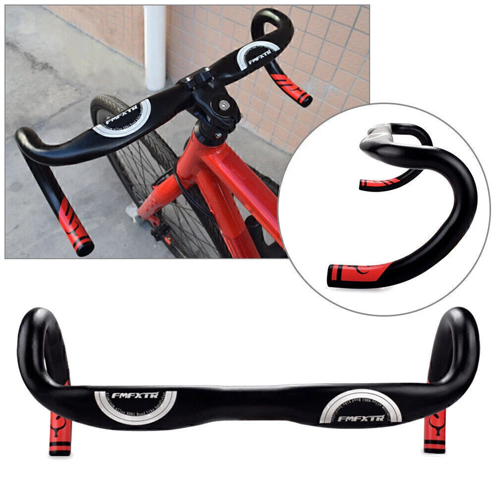 Curved Handlebar for Fixie Bicycle/Road Bike (420mm, 31.8mm)