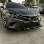 Front Bumper Lip Splitter for Toyota Camry (2018-2020) Gloss Black