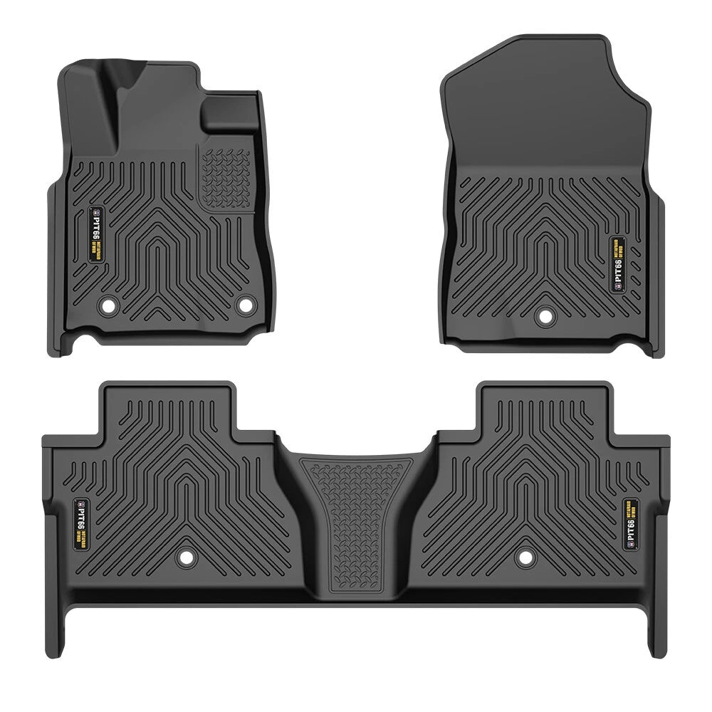 Set of 2 All Weather TPE Floor Mats for Toyota Tundra CrewMax