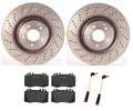 Brembo Front Brake Kit with Low-Met Pads & Sensor for MB W203 C32 AMG (2001–2007)