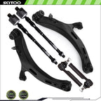 Front Lower Control Arm with Ball Joints Tie Rod End for Subaru Legacy (2010–2014)