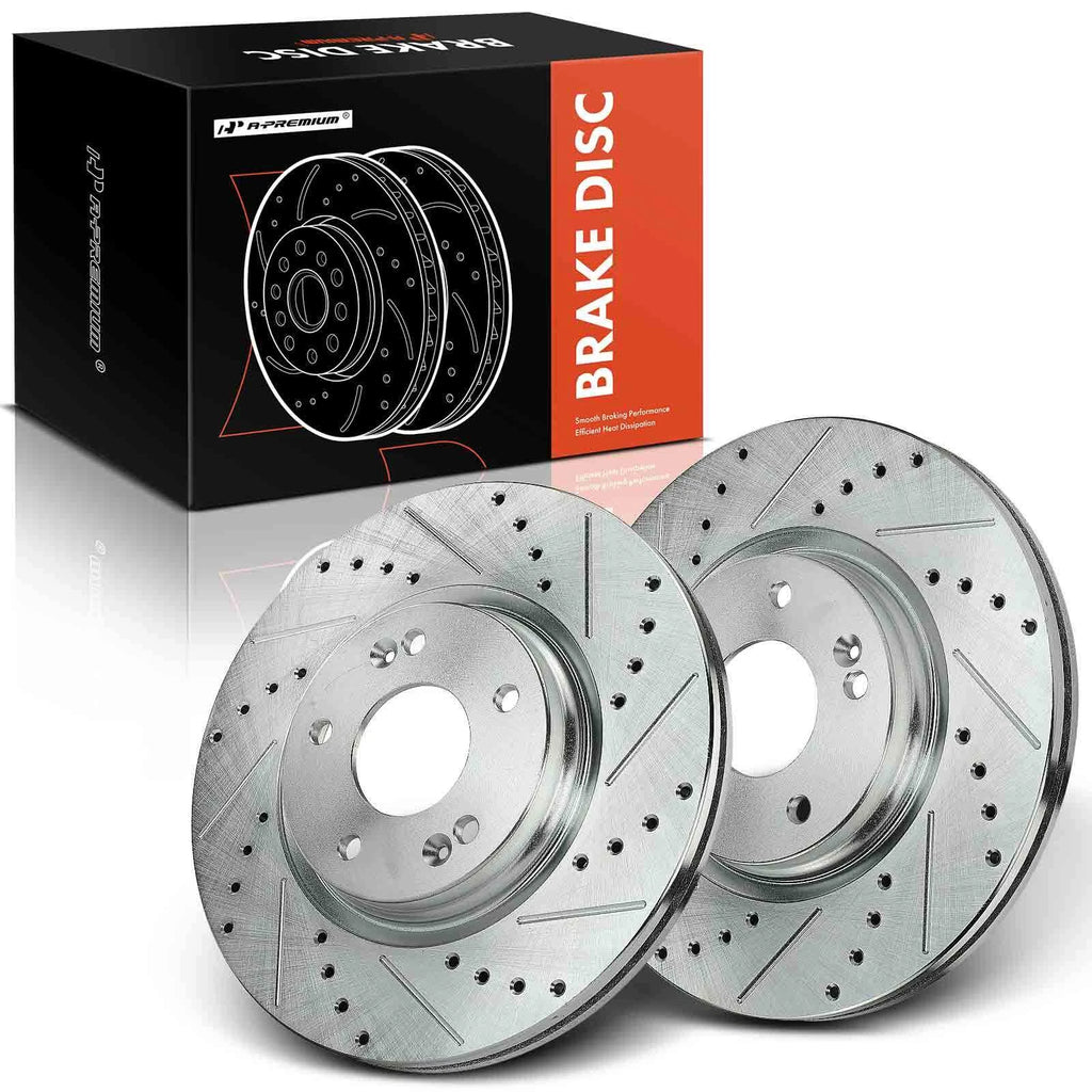Front Side Drilled Brake Rotors for Hyundai Elantra (2017–2020)