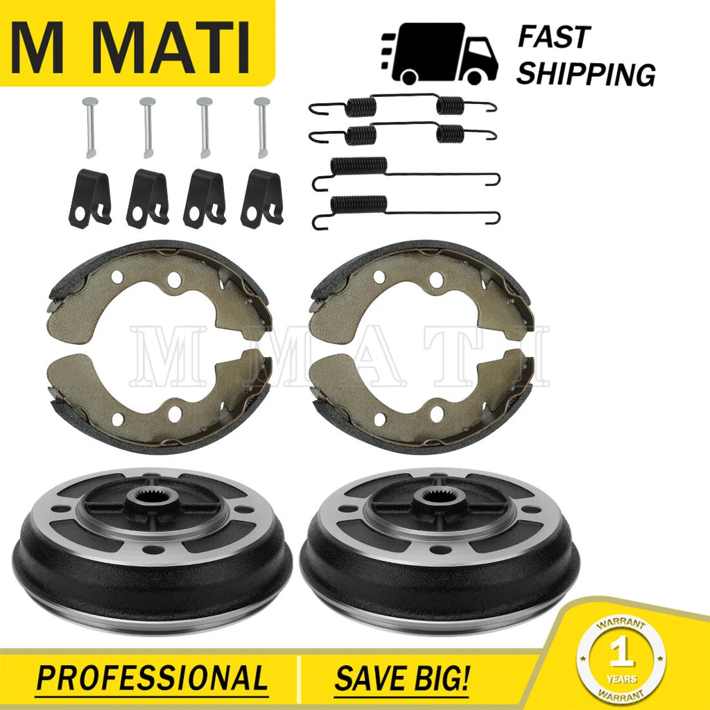 Front Brake Drums & Shoes for Kawasaki Mule (2020–2030) KAF540 KAF620