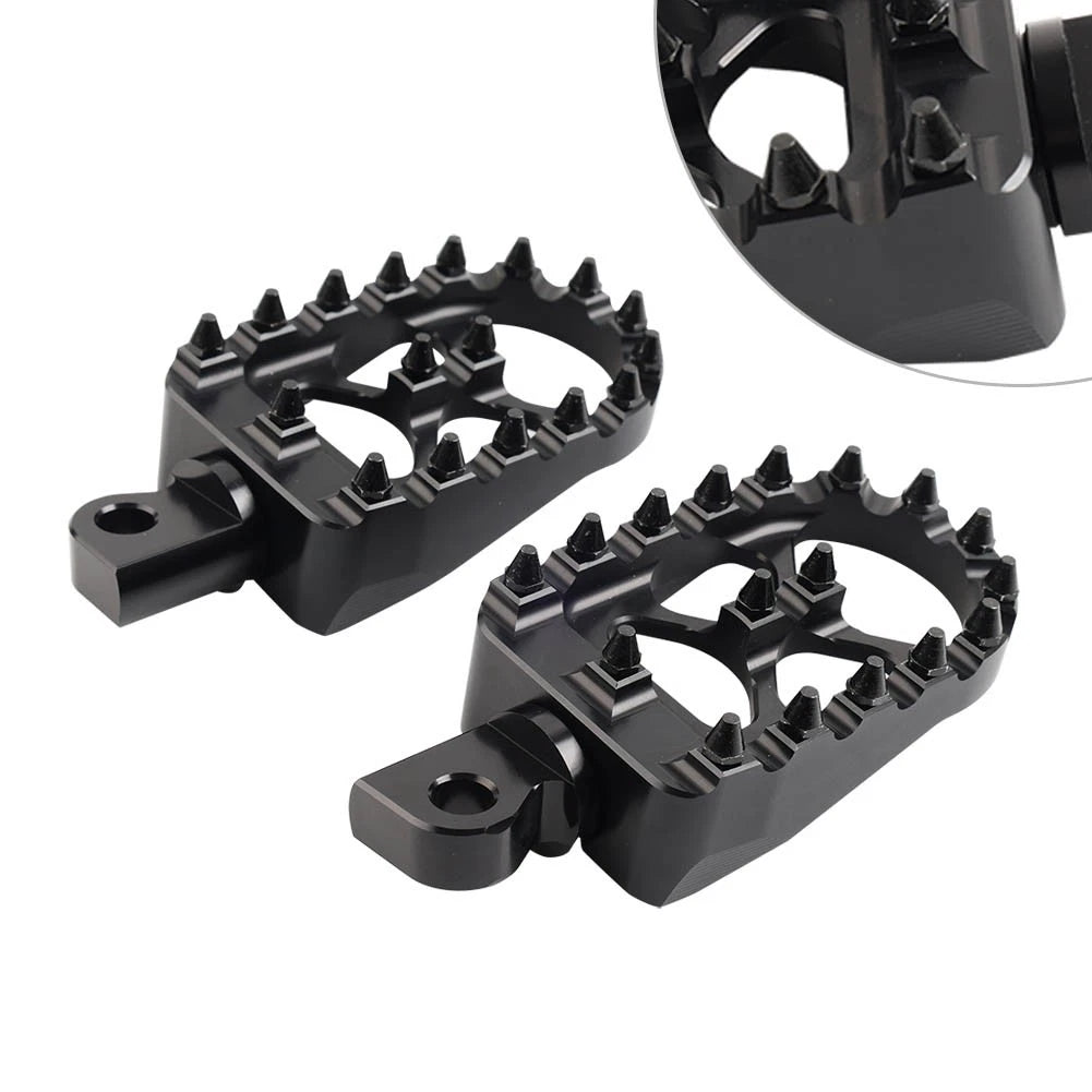 CNC Wide Fat Foot Pegs for Harley Dyna Sportster Fatboy